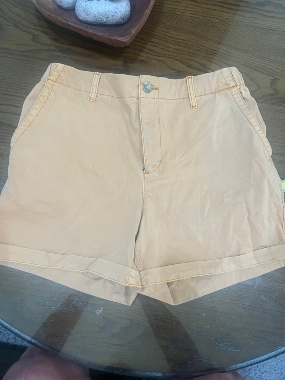 Old Navy Light mustard yellow High-Waist Casual Shorts